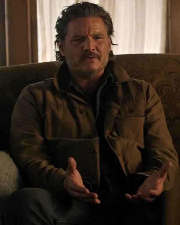The Last Of Us S02 Pedro Pascal Brown Waxed Jacket