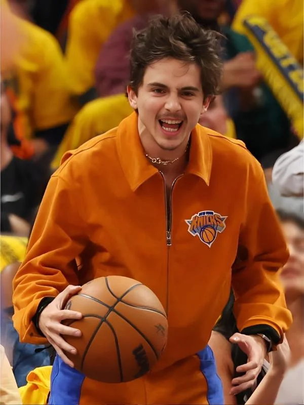 Timothee Chalamet Knicks Game Jacket