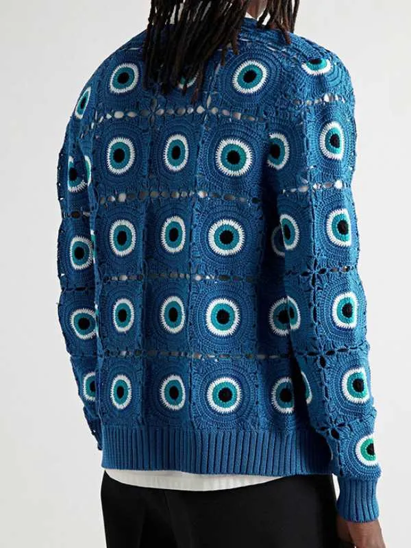 Bryan Terrell Clark Blue Cardigan