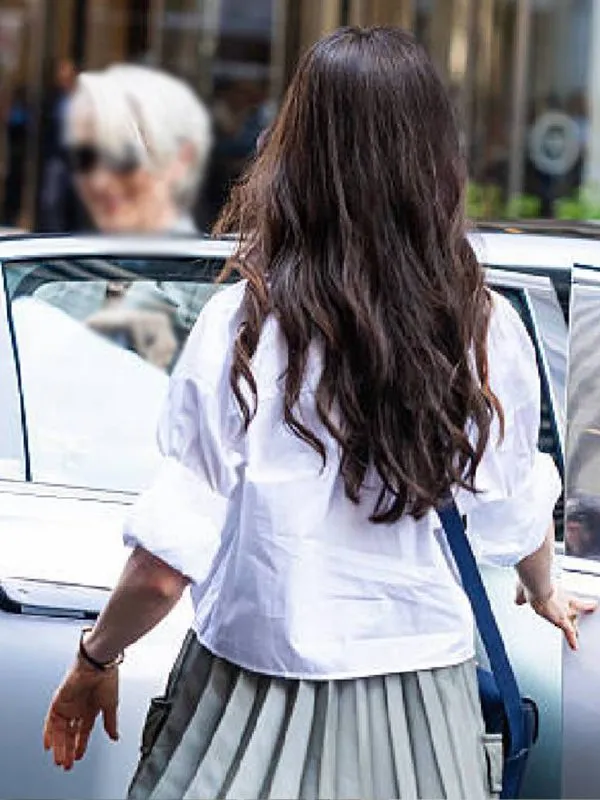 Devil Wears Prada 2 Anne Hathaway White Shirt