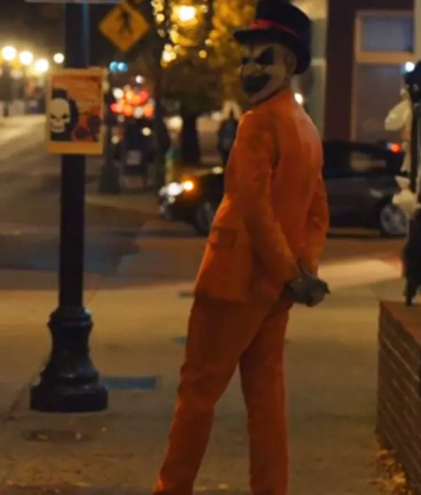 Michael Sheffield Orange Suit