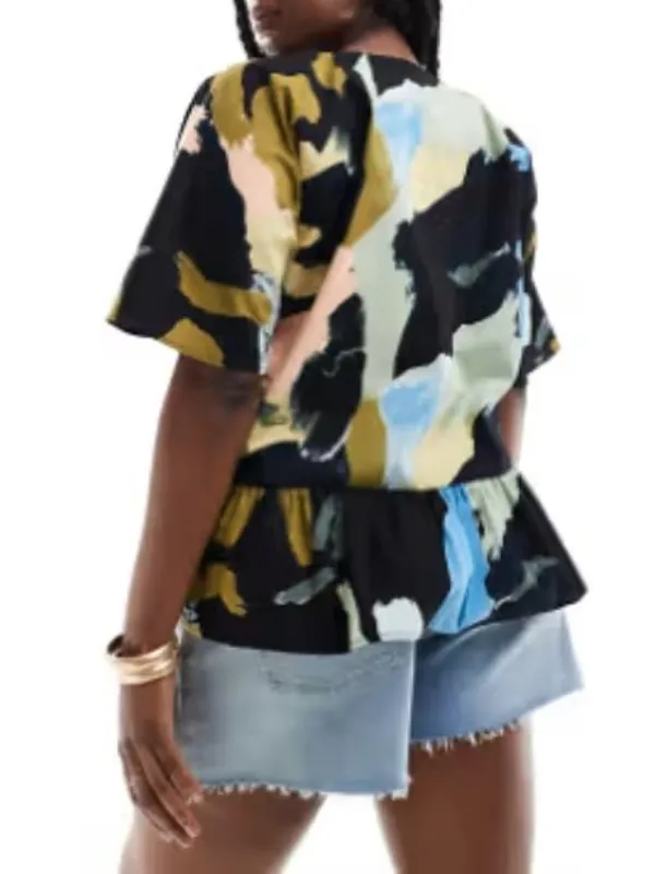 My Life Is Murder Ebony Vagulans Abstract Top