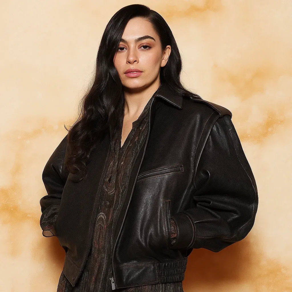 Paris Fashion Week 2025 Charli XCX Leather Jacket 2025
