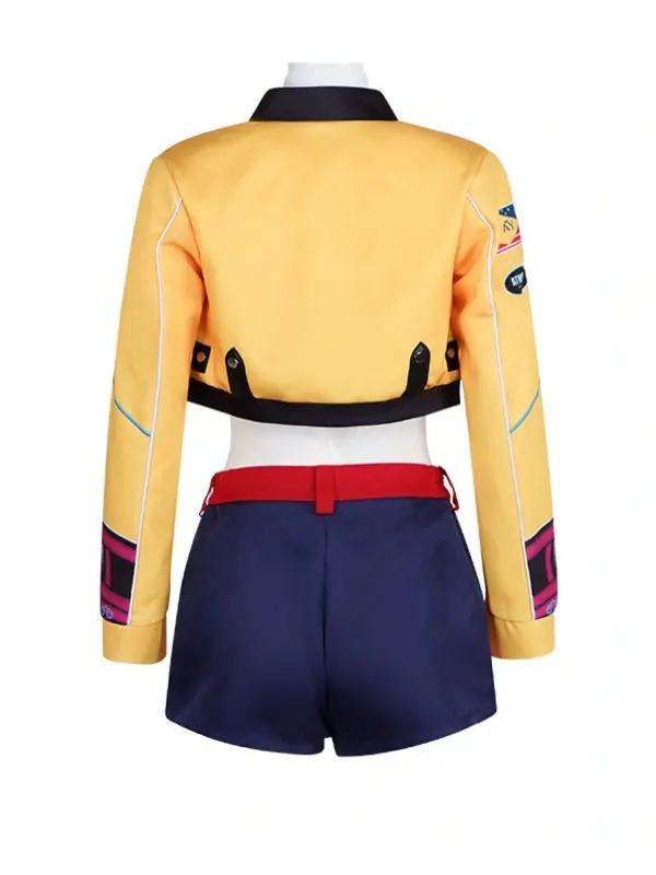 RumiKPopDemonHunters2025CroppedYellowMotoJacket
