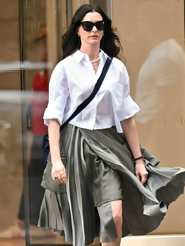 The Devil Wears Prada 2 Anne Hathaway White Shirt