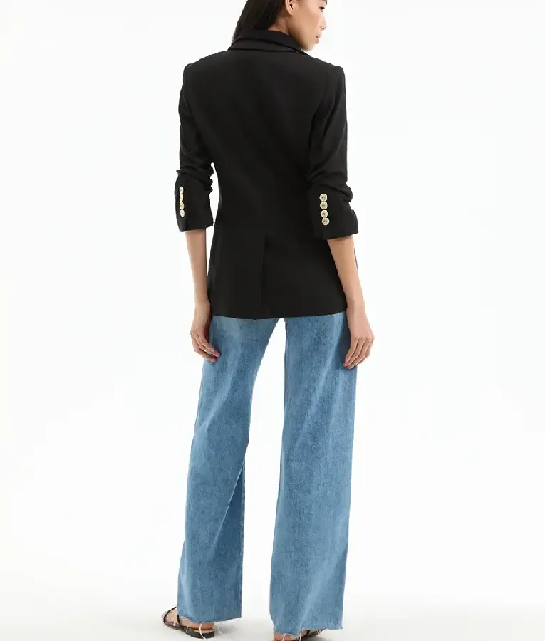 The Show 2025 Savannah Guthrie Ruched Sleeve Blazer