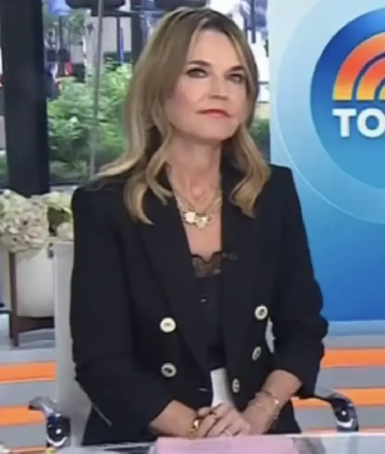 The Today Show 2025 Savannah Guthrie Ruched Sleeve Blazer