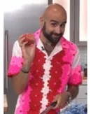 The Today Show Edy Massih Pink and Red Floral Shirt
