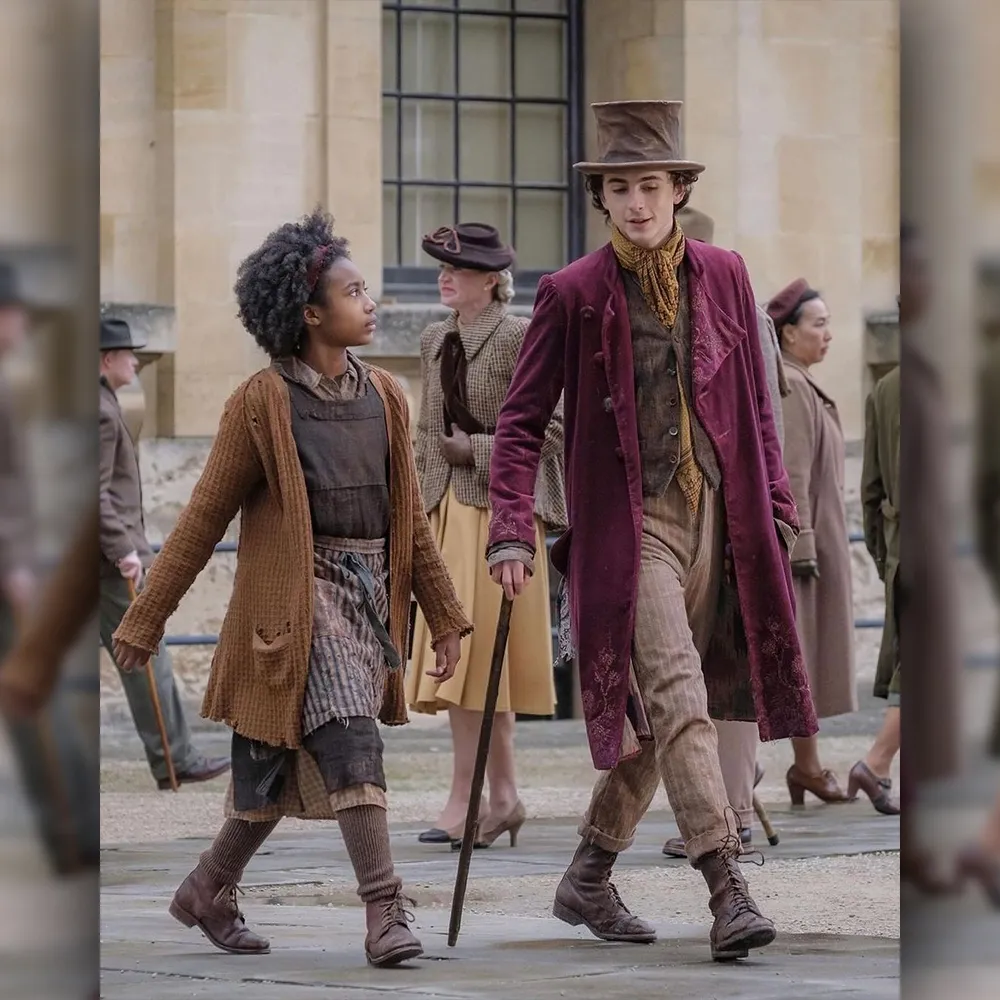Timothee Willy Wonka Coat