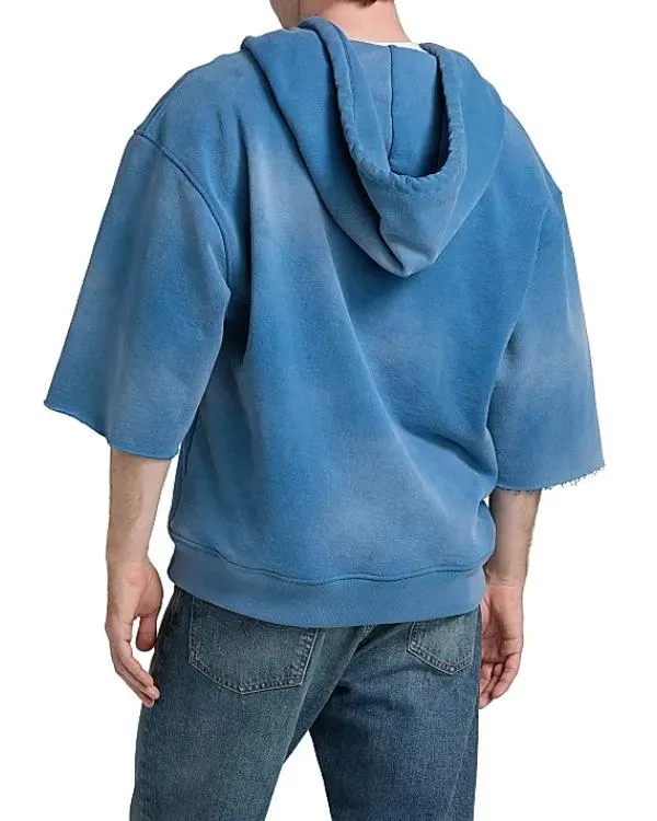 Blue Miracle Cut Off Hoodie - Image 3