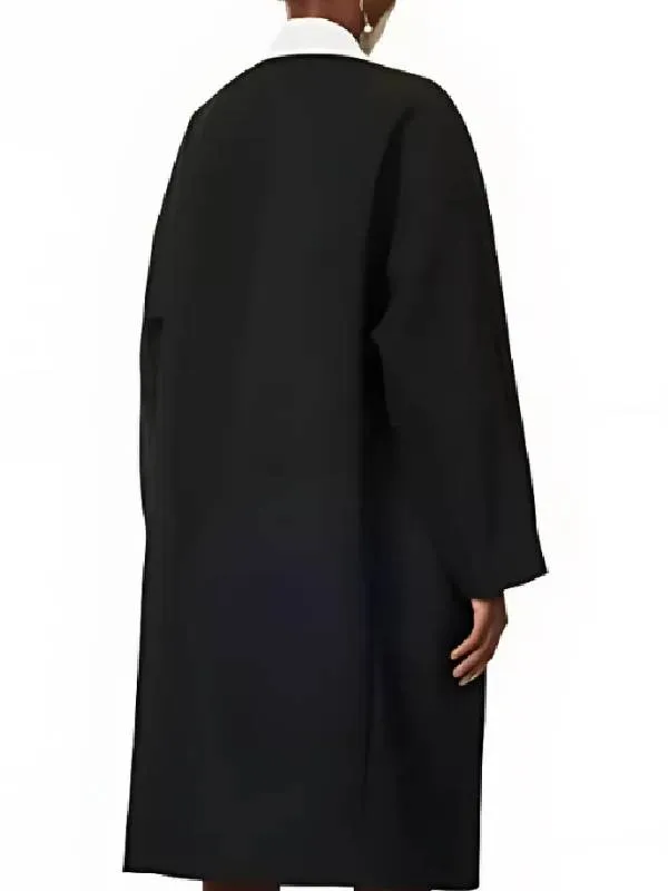 Wednesday S02 Joanna Lumley Gold Coat
