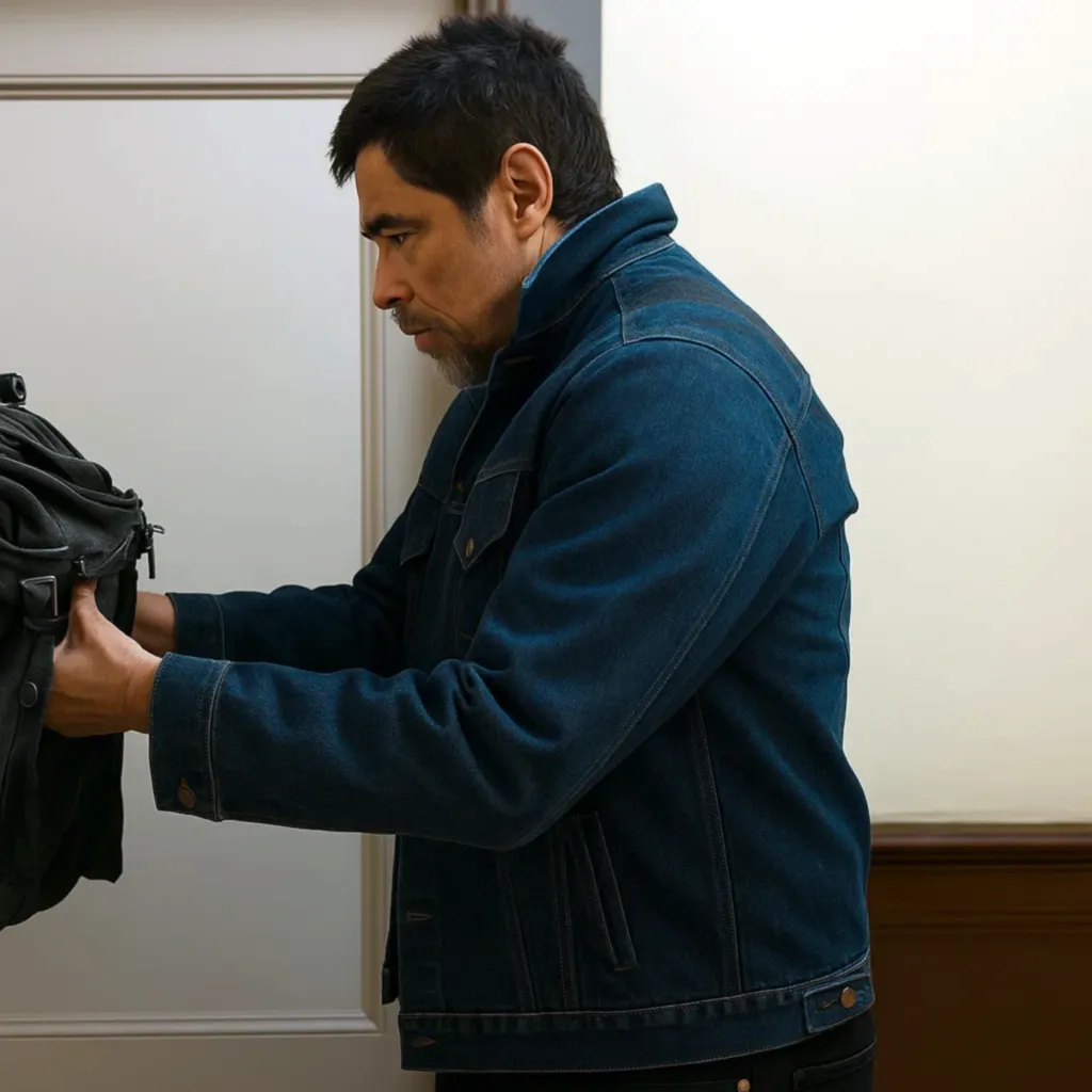 Benicio Del Toro One Battle After Another Denim Jacket2025