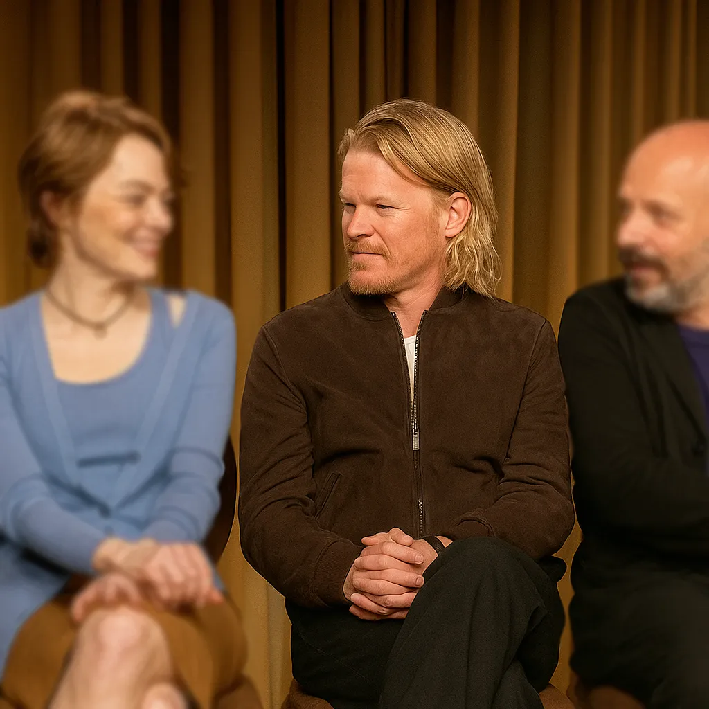 Bugonia Jesse Plemons Interview Bomber Jacket