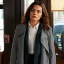 Emma Mackey Ella McCay Grey Trench Coat