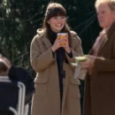 Emma Mackey Ella McCay Hooded Coat