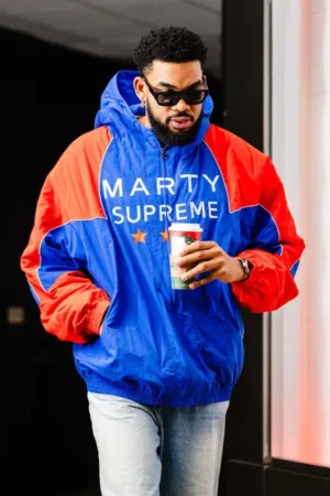 Timothee Chalamet Marty Supreme Orange & Blue Jacket Hoodie