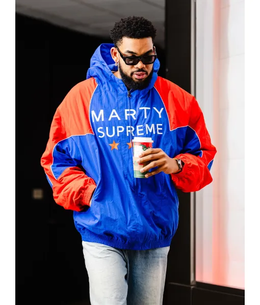 Timothee Chalamet Marty Supreme Orange & Blue Jacket Hoodie