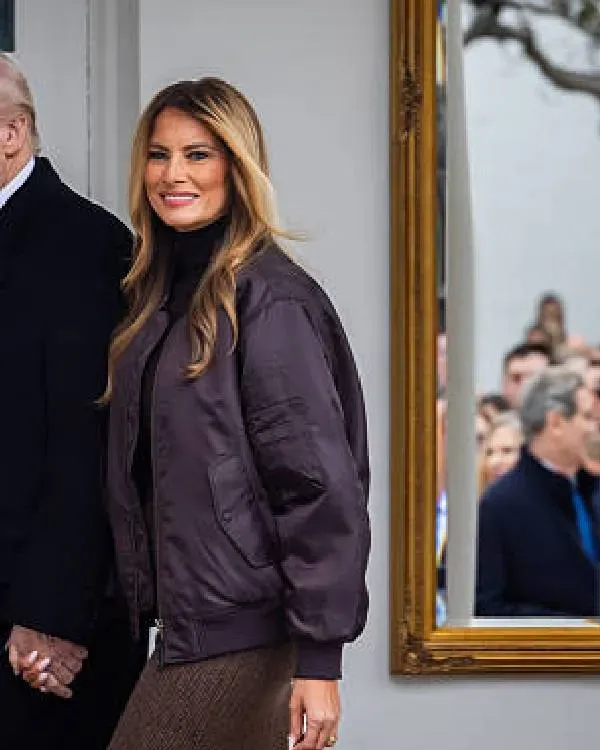 Melania Brown Bomber Jacket 2025