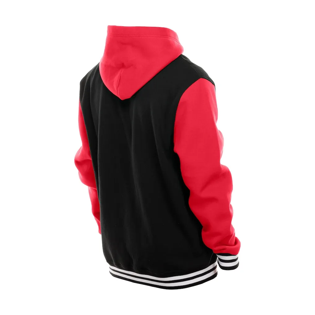 Men's San Francisco 49ers New Era Black Full-SnapFleece Hoodie Jacket