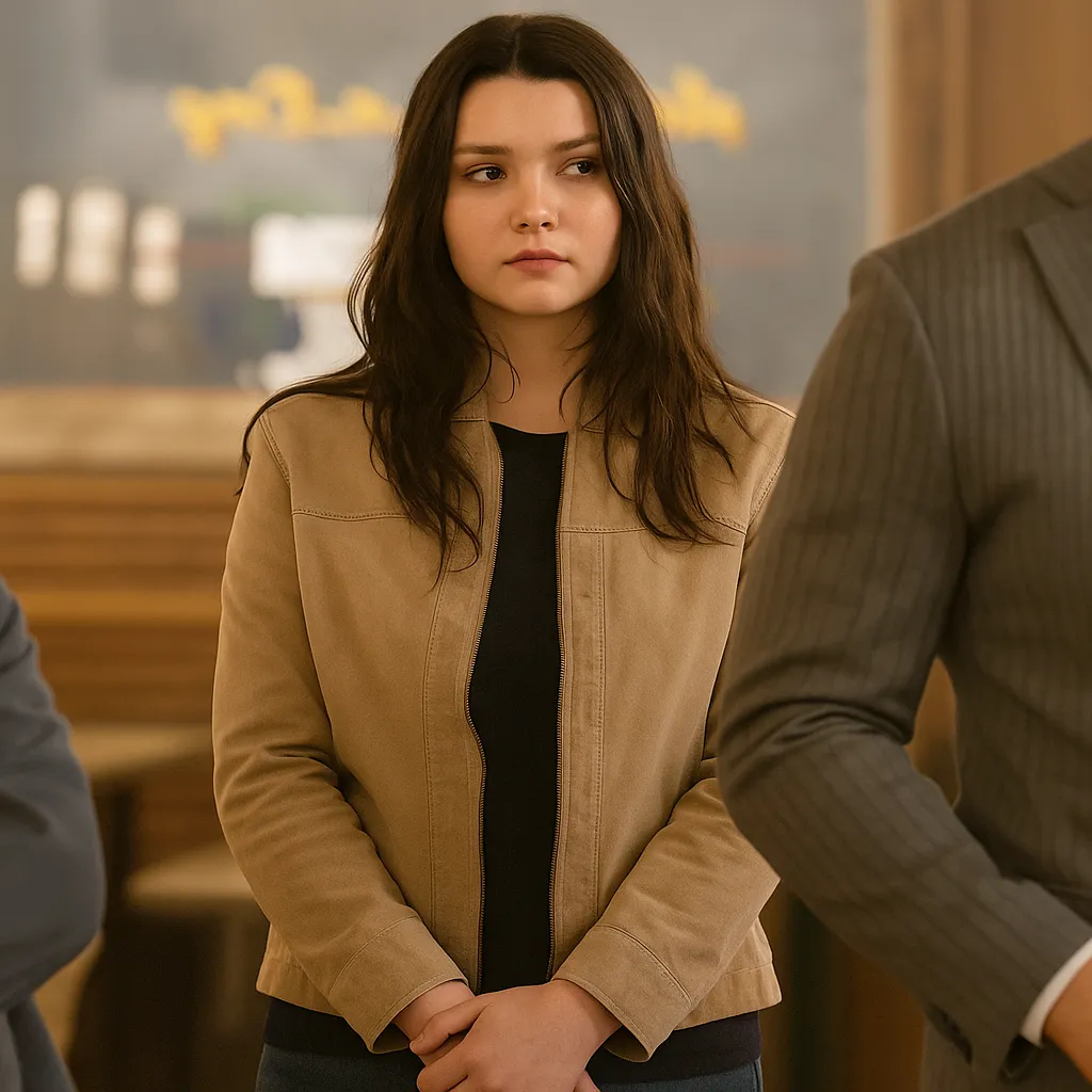 Sheriff Country Amanda Arcuri Brown Jacket