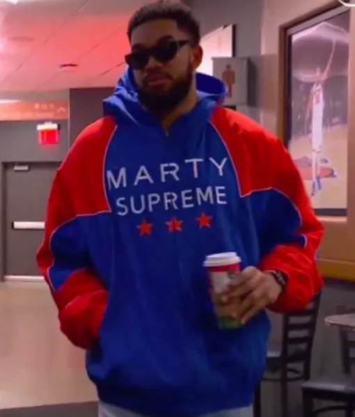 Timothee Chalamet Marty Supreme Orange & Blue Jacket Hoodie