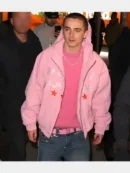Recreation – Timothée Chalamet Marty Supreme Pink Jacket Hoodie