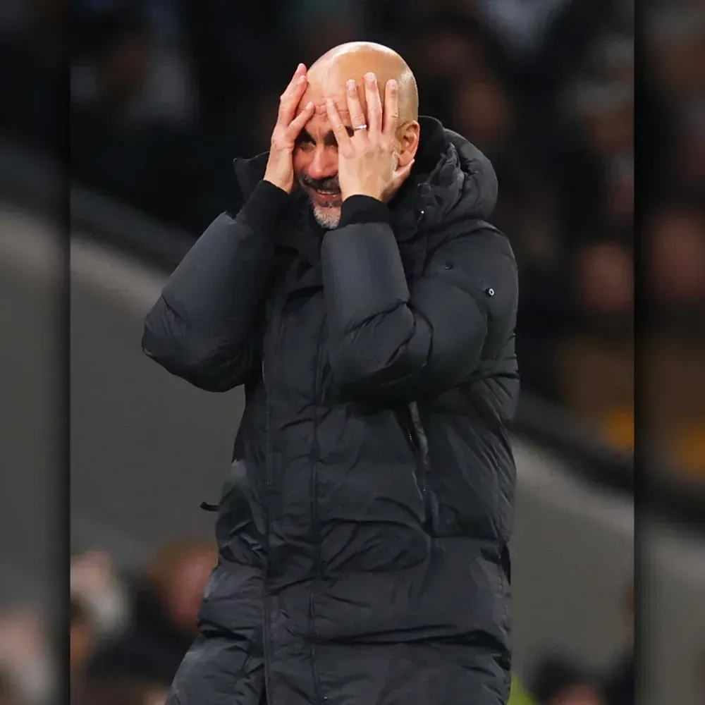 Pep Guardiola Black Puffer Coat 2025