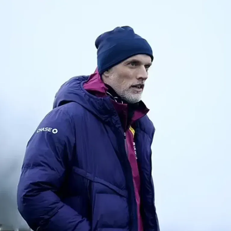Thomas Tuchel Blue Puffer Hooded Jacket2025