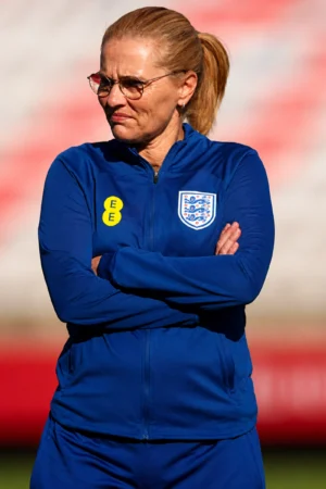 England Lionesses Sarina Wiegman Blue Track Jacket
