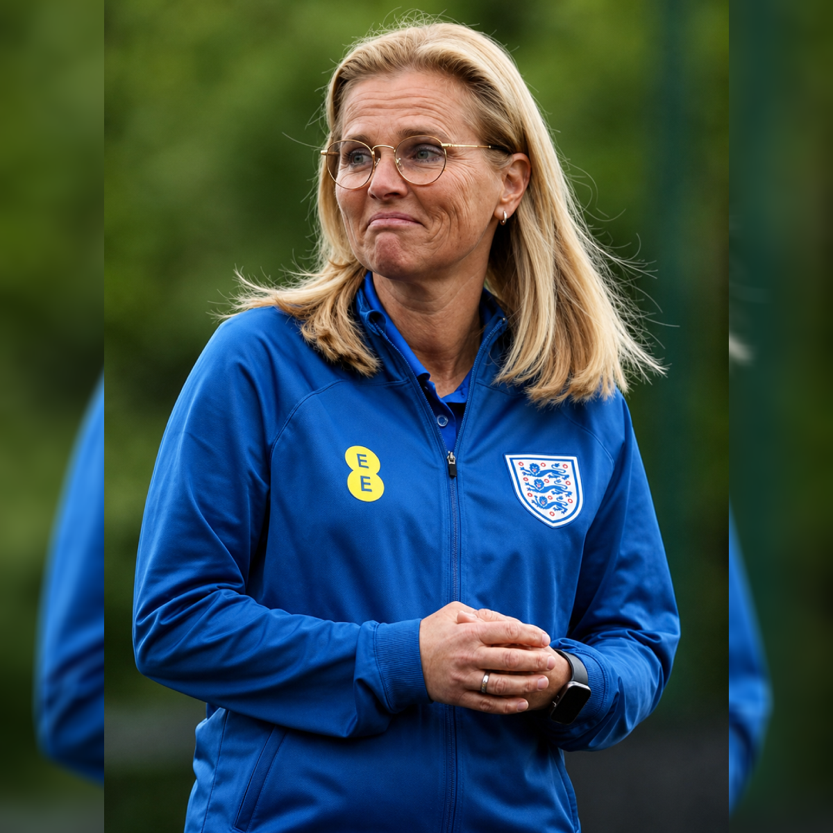 Sarina Wiegman England Lionesses 2026 Blue Track Jacket