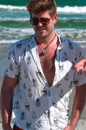 Southern Charm S11 White Pirate Printed Shirt
